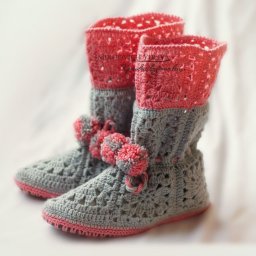 Вяжем крючком домашние сапожки: мастер-класс
