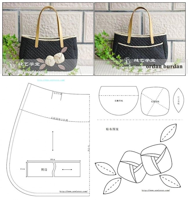 Выкройки оригинальных летних сумочек