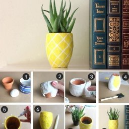 Нестандартное оформление горшков