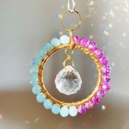 Мобили из проволоки и бусин