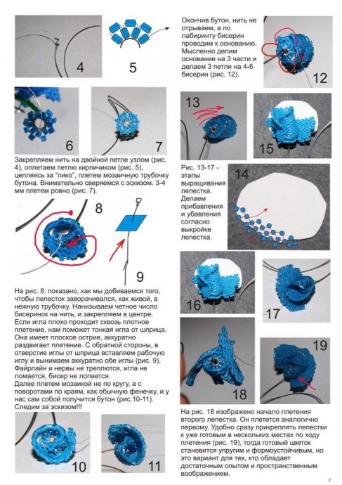 Брошь "Розочка"