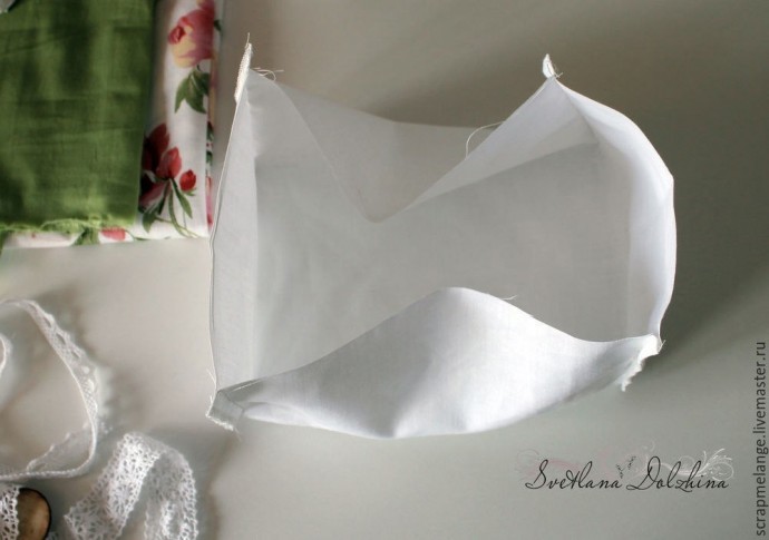 Шьем изящный чехол для корзинки