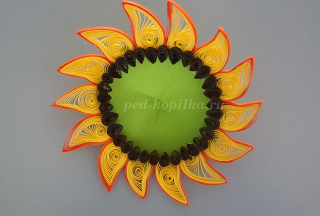 Квиллинг подсолнухи: мастер-класс