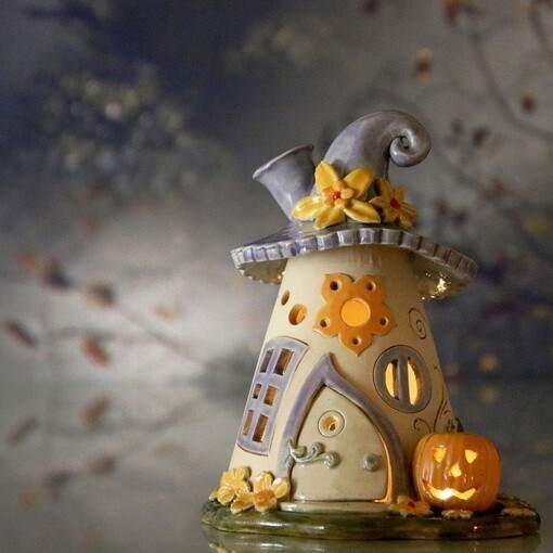 Милые домики из полимерной глины