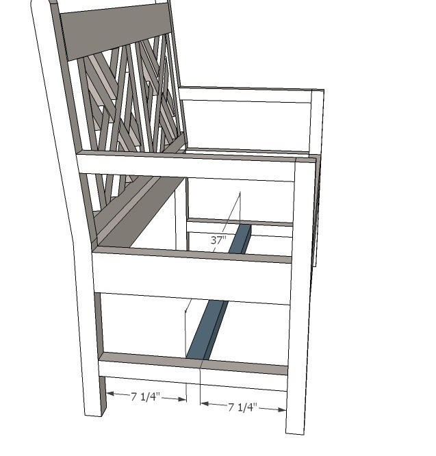 Красивая садовая скамья для дачи