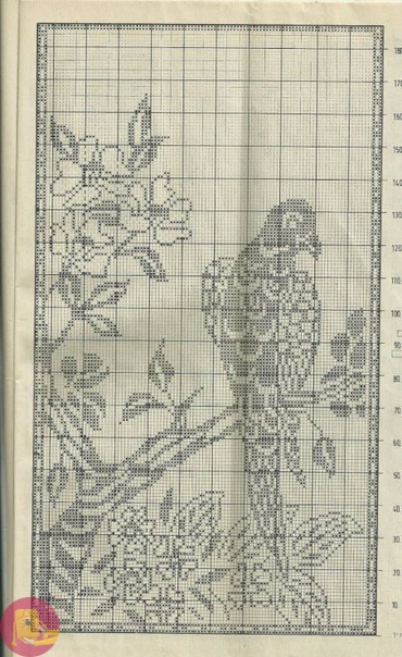 ​Летние мотивы в филейном кружеве