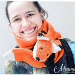 Оригинальный шарф "Лисичка"