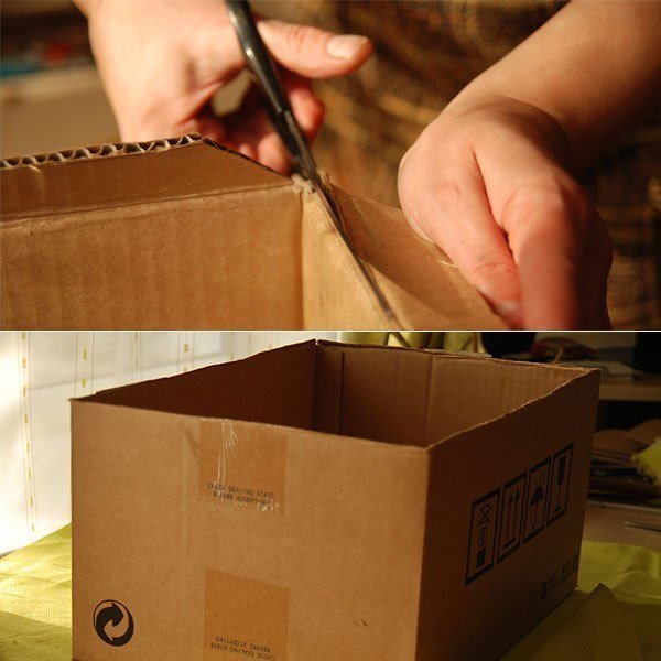 Переделываем старую коробку в красивый, полезный и удобный ящик