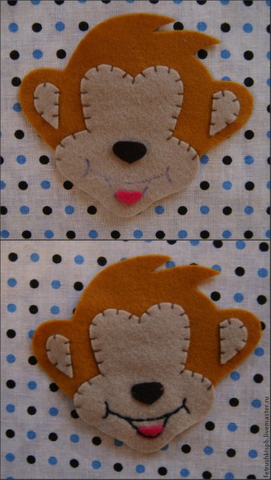 Шьем веселую обезьянку из фетра