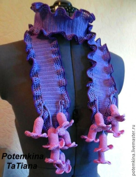 Вязаные украшения: колье (идеи) Вязаные украшения: колье (идеи)