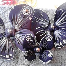 Бабочки из капроновых колготок