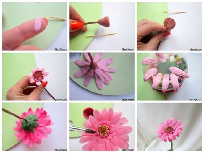 Как делать цветы из полимерной глины: мастер-класс