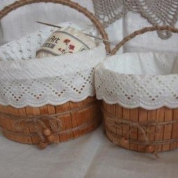 Корзинка из ведерка от майонеза