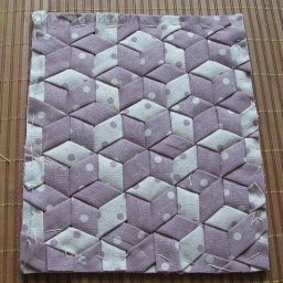 ​Двухцветный узор для плетения из ткани