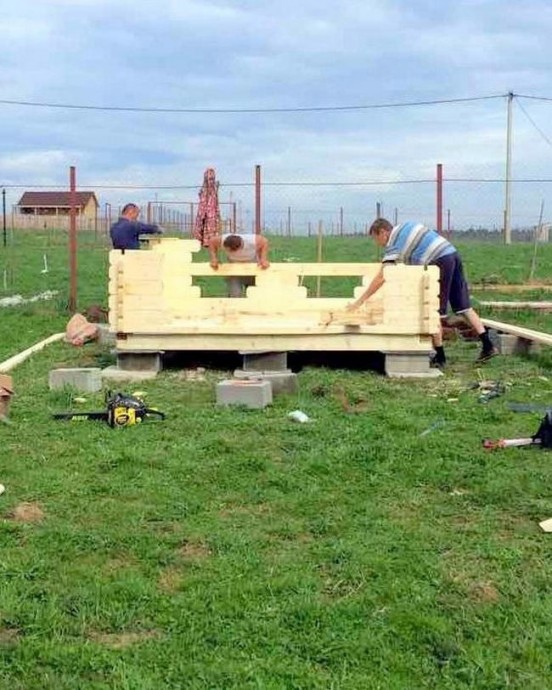 Строительство деревянной беседки