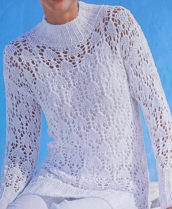 Ажурный узор для джемпера