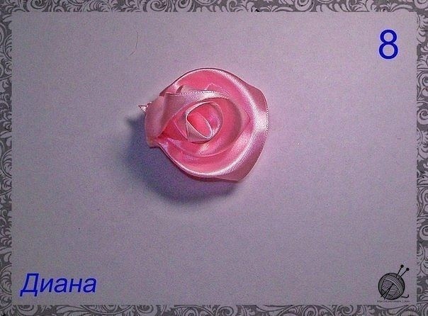 Розы из ленты