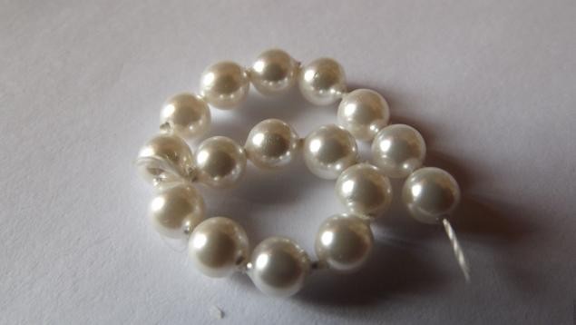 Кулон из ракушки "Хвост павлина"