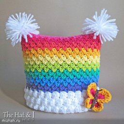 "Радужная" шапочка