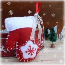 Новогодние рукавички