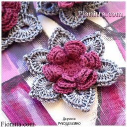 ​Шикарные вязаные цветы: мастер-класс