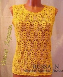 ​Топ крючком невероятной красоты