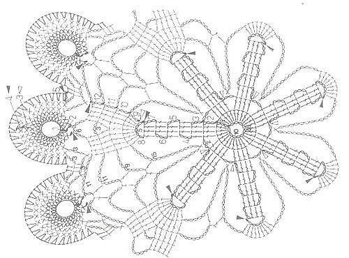 Бабочки крючком