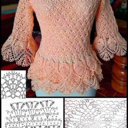 ​Красивые узоры для нарядных пуловеров