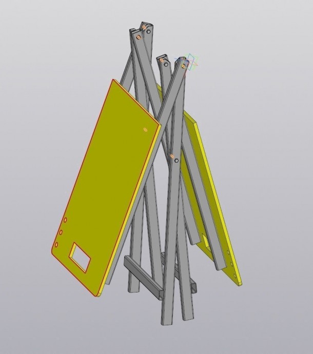 Самодельный складной столик или верстак