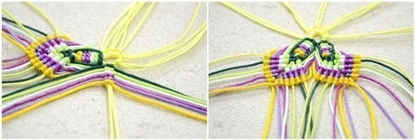 Цветок-макраме