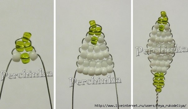 Подснежник из бисера