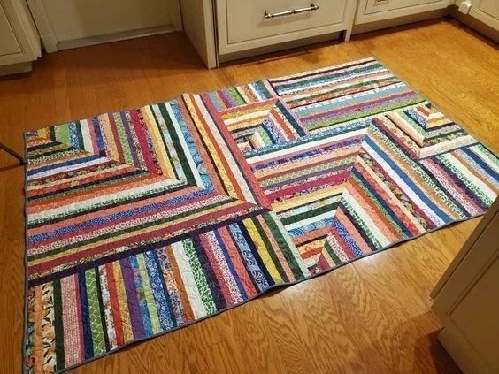 Половичок или покрывало из лоскутов