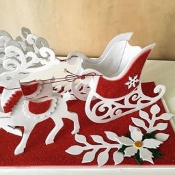 Сани с оленями