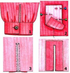 Много вариантов обработки разреза рукава