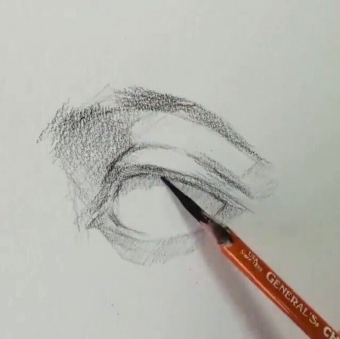 Рисуем глаз поэтапно карандашом