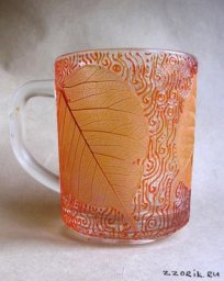 Роспись и декупаж кружки