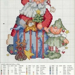 ​Схемы для новогодней вышивки