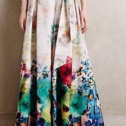 Широкие брюки с запахом