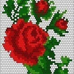 ​Вышиваем розочки