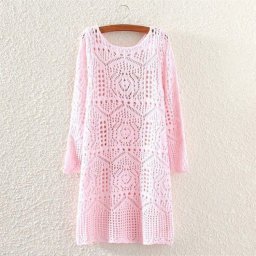 ​Чудесное платье с ажурным узором