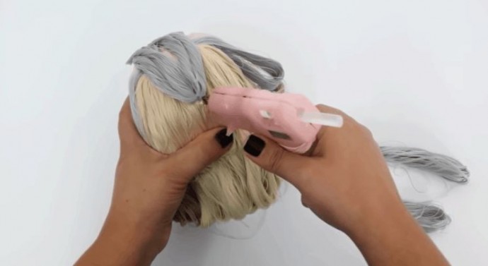 ​Гламурные щенки из ниток