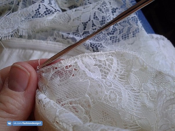 Как сделать тонкие и незаметные швы в кружеве