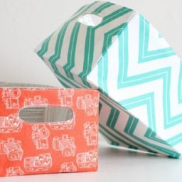 ​Корзина из ткани своими руками