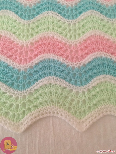 Красивый плед простым узором