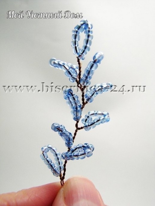 Сирень из бисера