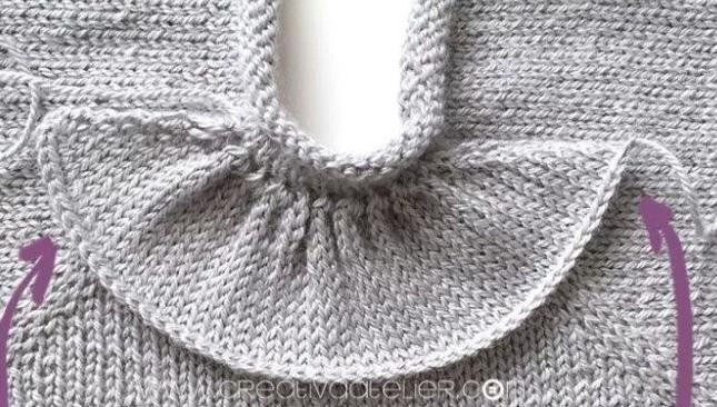 Вязаные воланчики