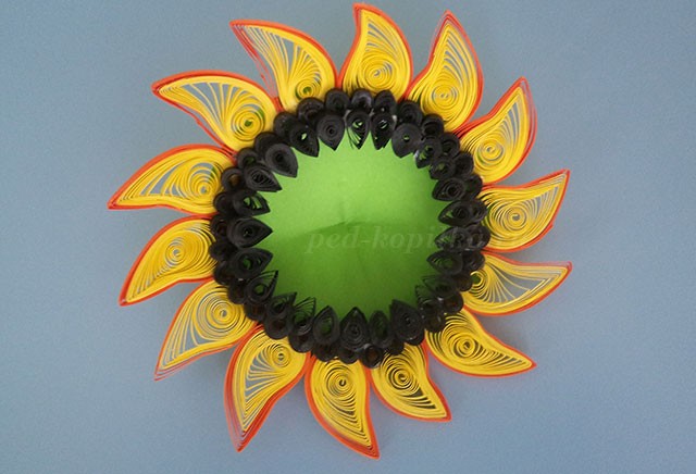 Квиллинг подсолнухи: мастер-класс