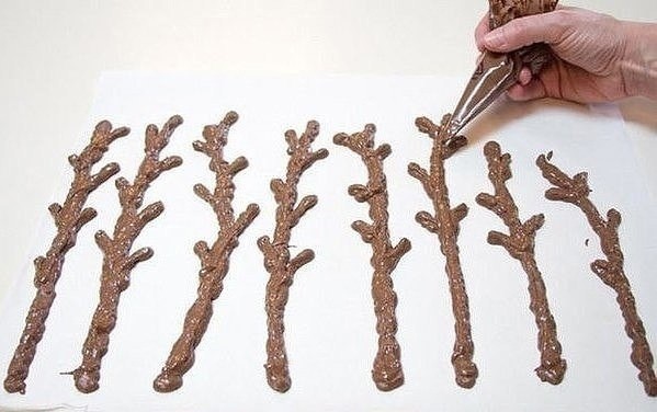 Шоколадные веточки: рукодельная кулинария