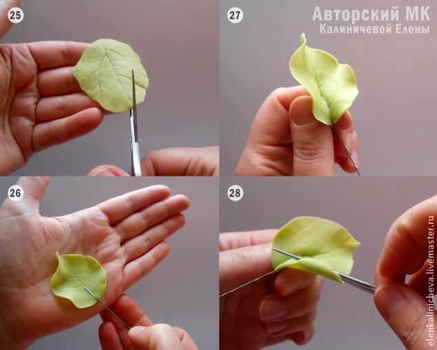 Восхитительный букет сирени из холодного фарфора