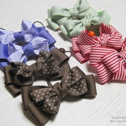 Бантики из лент: мастер-класс